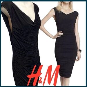 H&M Black Midi Dress